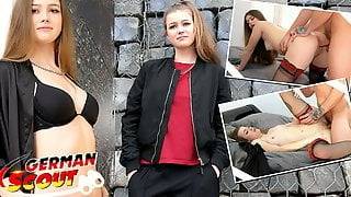 GERMAN SCOUT - PETITE TEEN (18) Olivia Sparkle Seduce to Casting Sex - porndude.me - Germany on delporno.com