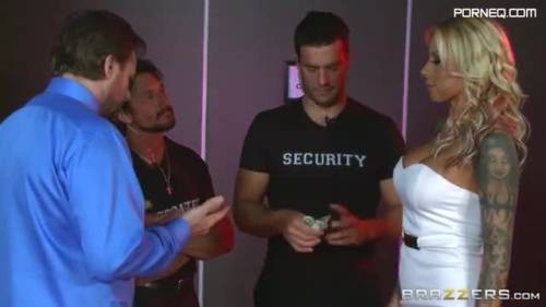 Tricky security guards in a club find a way to fuck Britney Shannon - new.porneq.com on delporno.com